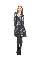 Floral A-line Sweater Dress