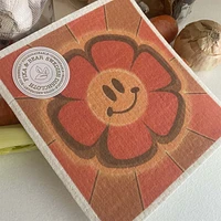 Flower Power Smile Burst Dish Cloth