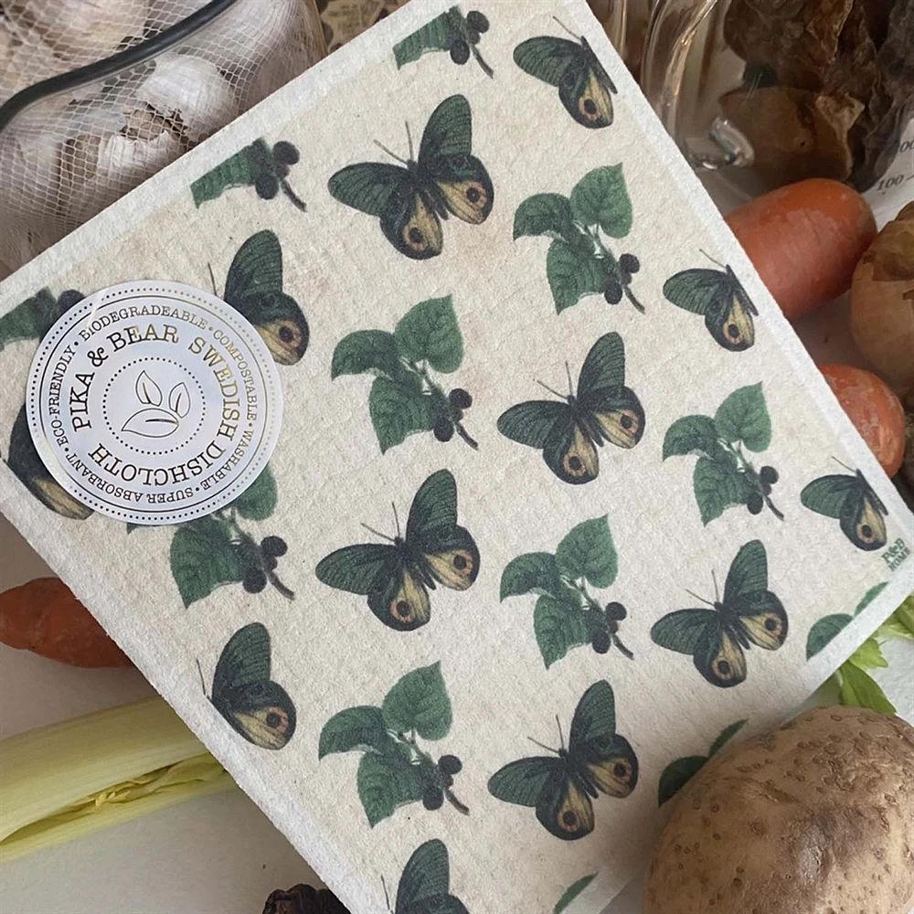 Gardensis Moth Berries Dish Cloth