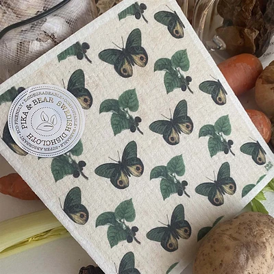 Gardensis Moth Berries Dish Cloth