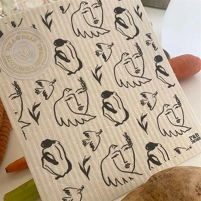 Helene Femme Linework Dish Cloth