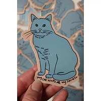 Secret Cat Sticker