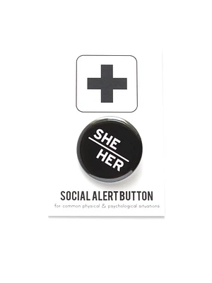 She/Her Button