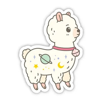 Galaxy Alpaca Vinyl Sticker