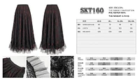 Gothic Maxi Lace Skirt