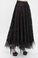 Gothic Maxi Lace Skirt