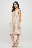 Mushroom Maadow Floral Dress