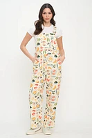 Mediterranean Delights Print Overalls