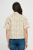 Dogs On Vacation Print Shirt
