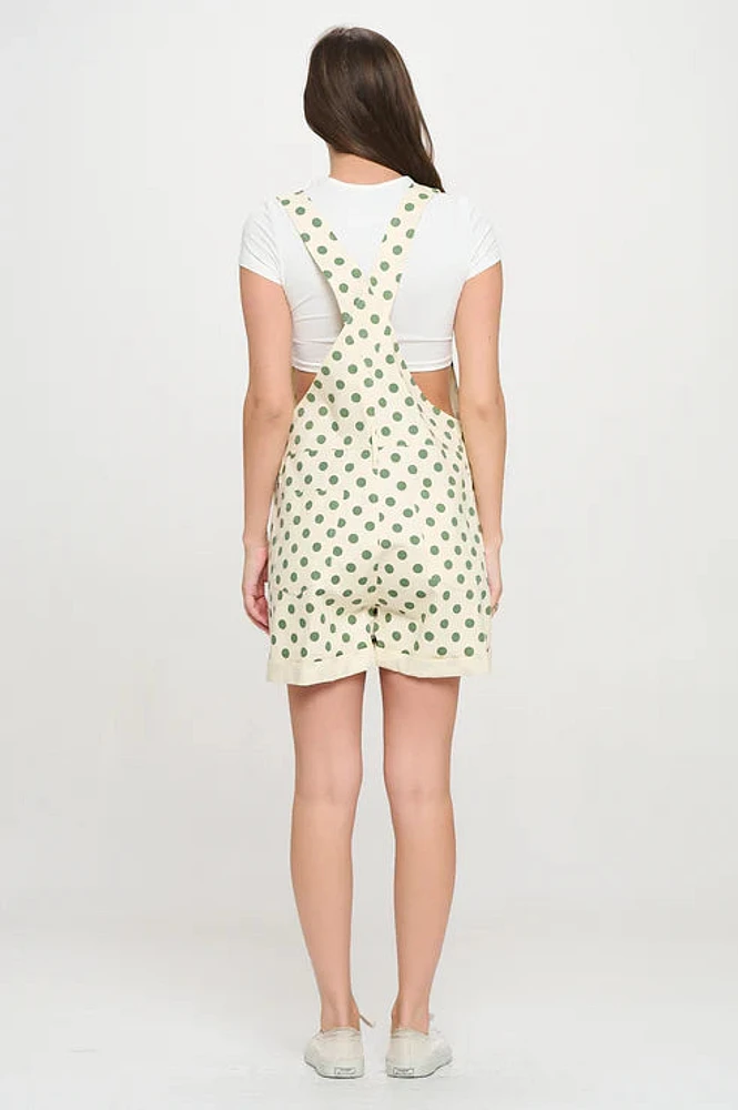 Retro Polka Dot Shortalls