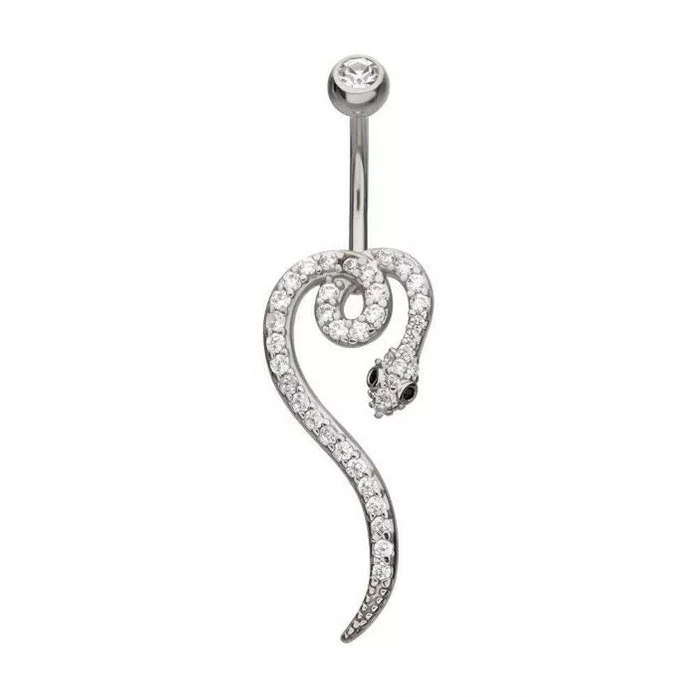 Snake Prong Gems Navel