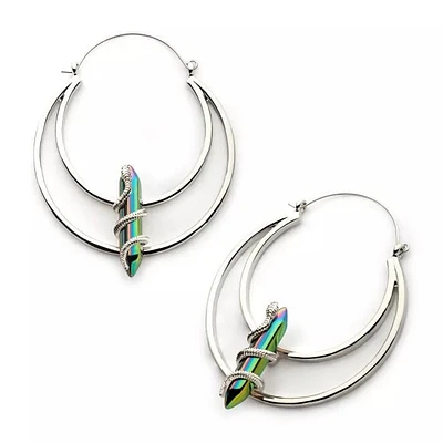 Snake Wrapped Crystal Hangers