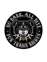 No Bark All Bite Sticker