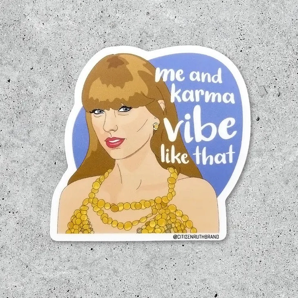 Taylor Swift Moi et Karma Sticker