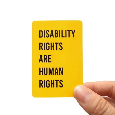 Les droits des personnes handicapées sont des droits de l’homme Sticker