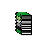 Aromantic Pile of Books Waterproof Lgbtq+ Sticker