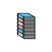 Transgender Pile of Books Waterproof Lgbtq+ Sticker