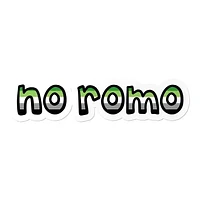 Aromantic No Romo Waterproof Lgbtq+ Sticker