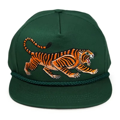 Green Tiger Cap Tattoo Style