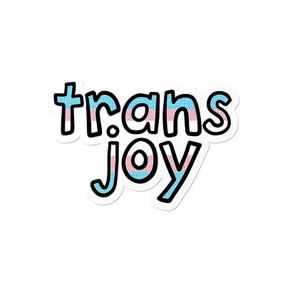 Trans Joy Waterproof Lgbtq+ Sticker