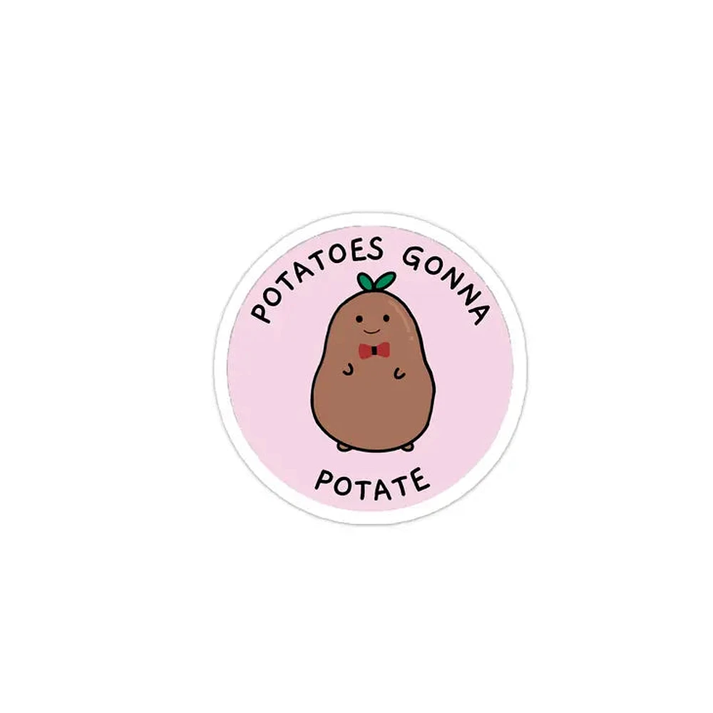 Potatoes Gonna Potate Kawaii Sticker