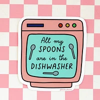 Spoons In Dishwasher Sticker