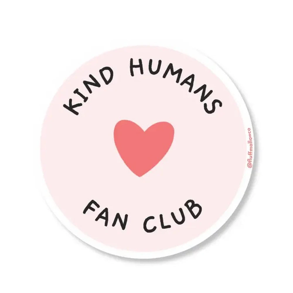 Kind Human Fan Club Sticker