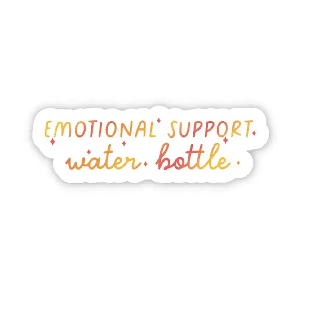 Emotional Support Bottle Vinyl Sticker