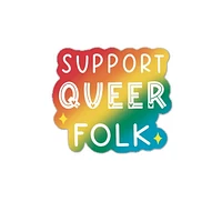 Support Queer Folk Vinyl Sticker