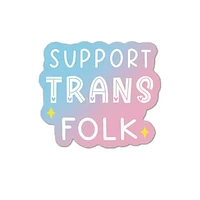 Support Trans Folk Vinyl Sticker