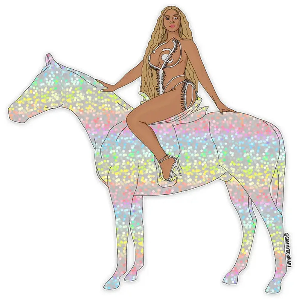 Beyonce Resaissance Glitter Horse