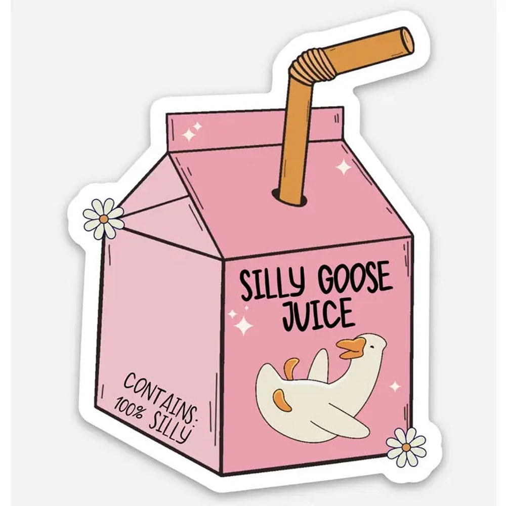 Silly Goose Juice Sticker