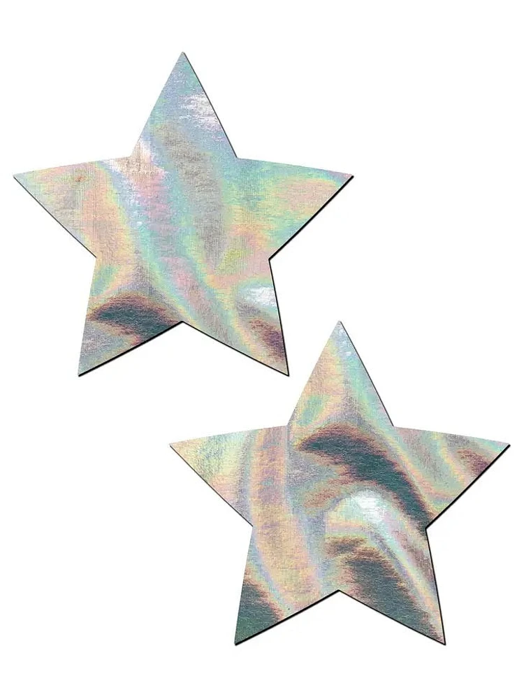 Star Silver Holographic Pasties