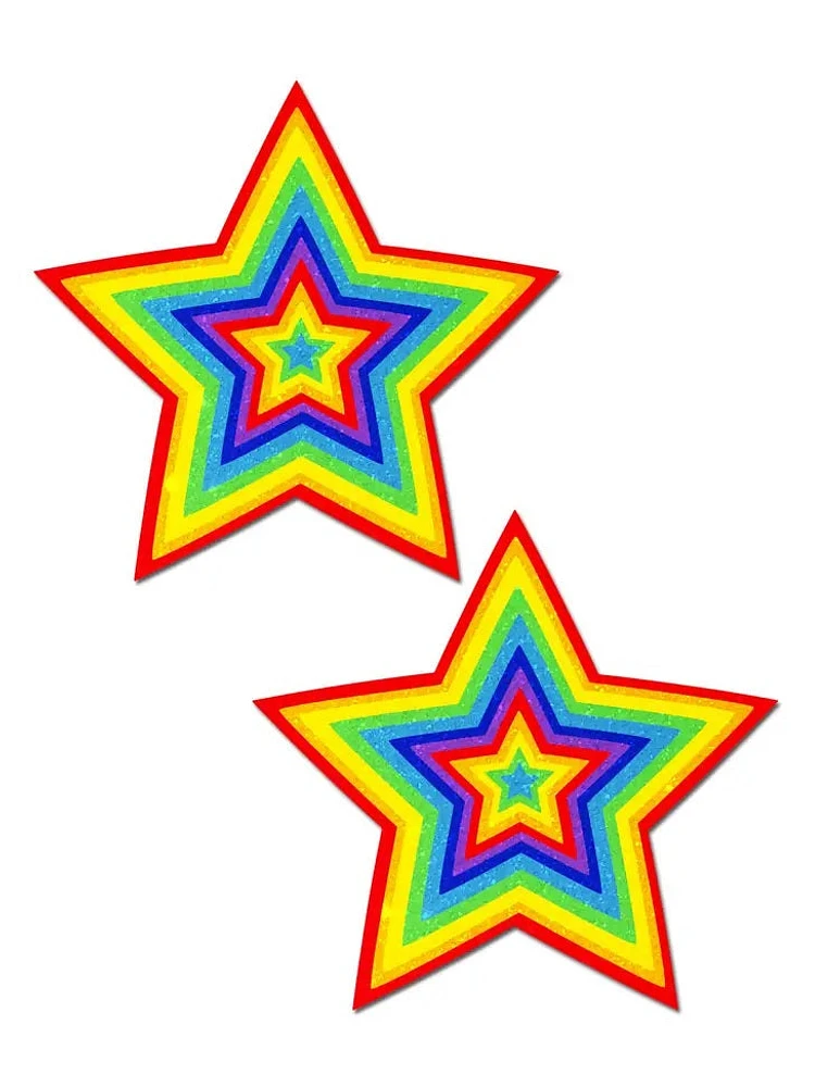 Star Velvet Rainbow Pasties