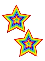 Star Velvet Rainbow Pasties