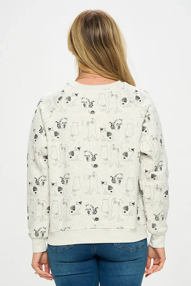 Cat All Over Sweatshirt