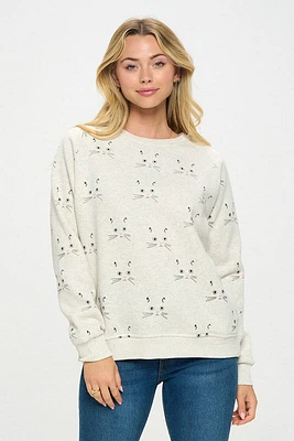 Whiskers Cat Sweatshirt