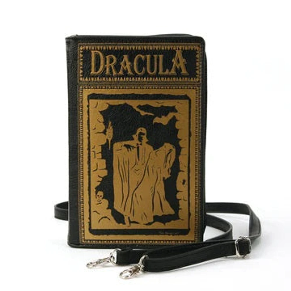 Bolso bandolera con libro de Drácula