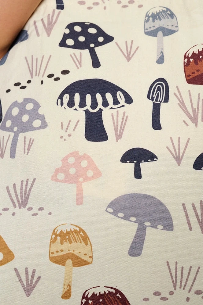 Brown Comic Mushroom Tote