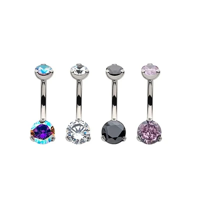 Prong 4mm/6mm Gem Internally Threaded