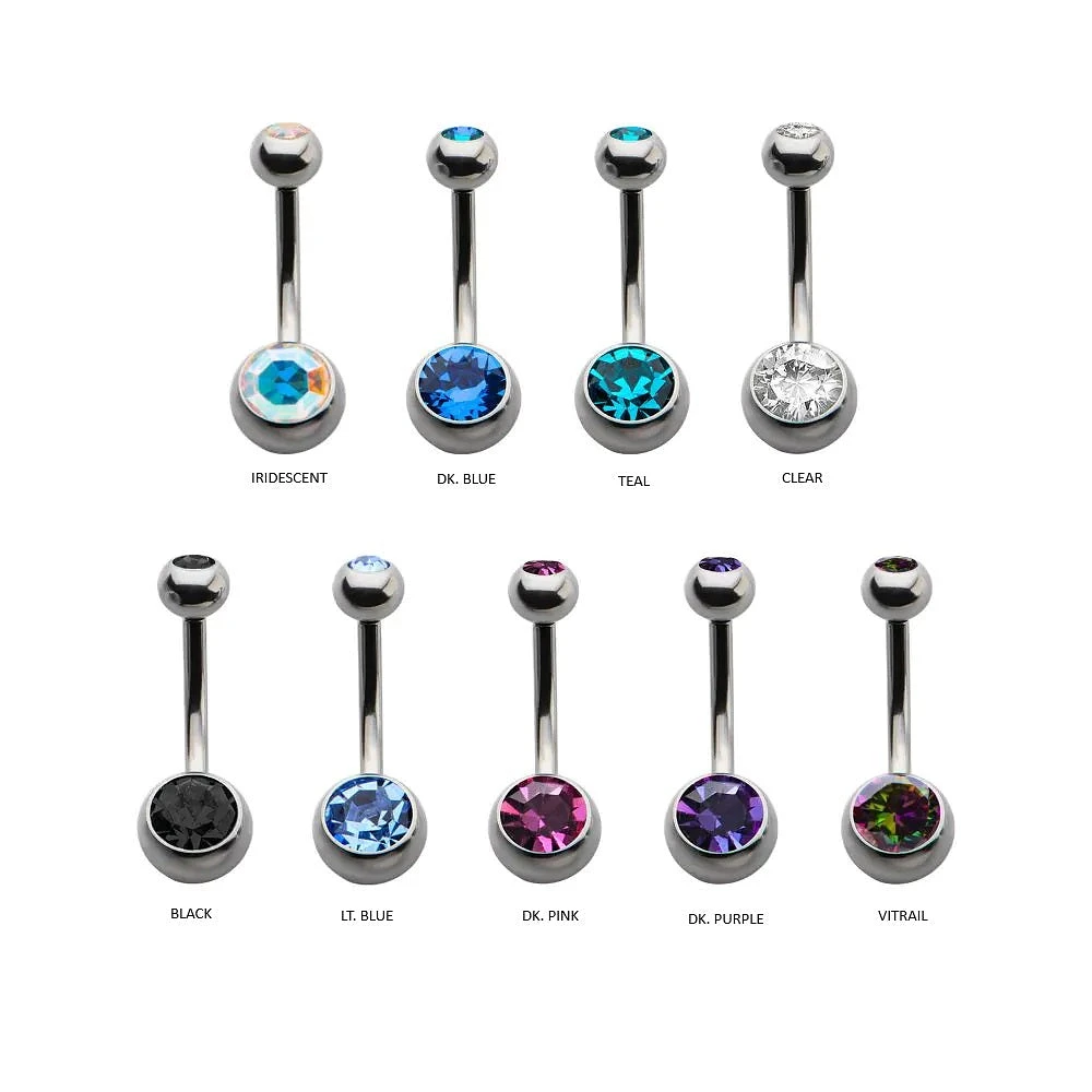 Bezel 5mm / 8mm Ball Jewel Navel