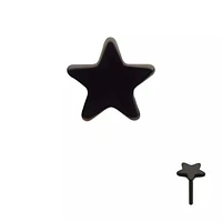 Star Black PVD Threadless Top