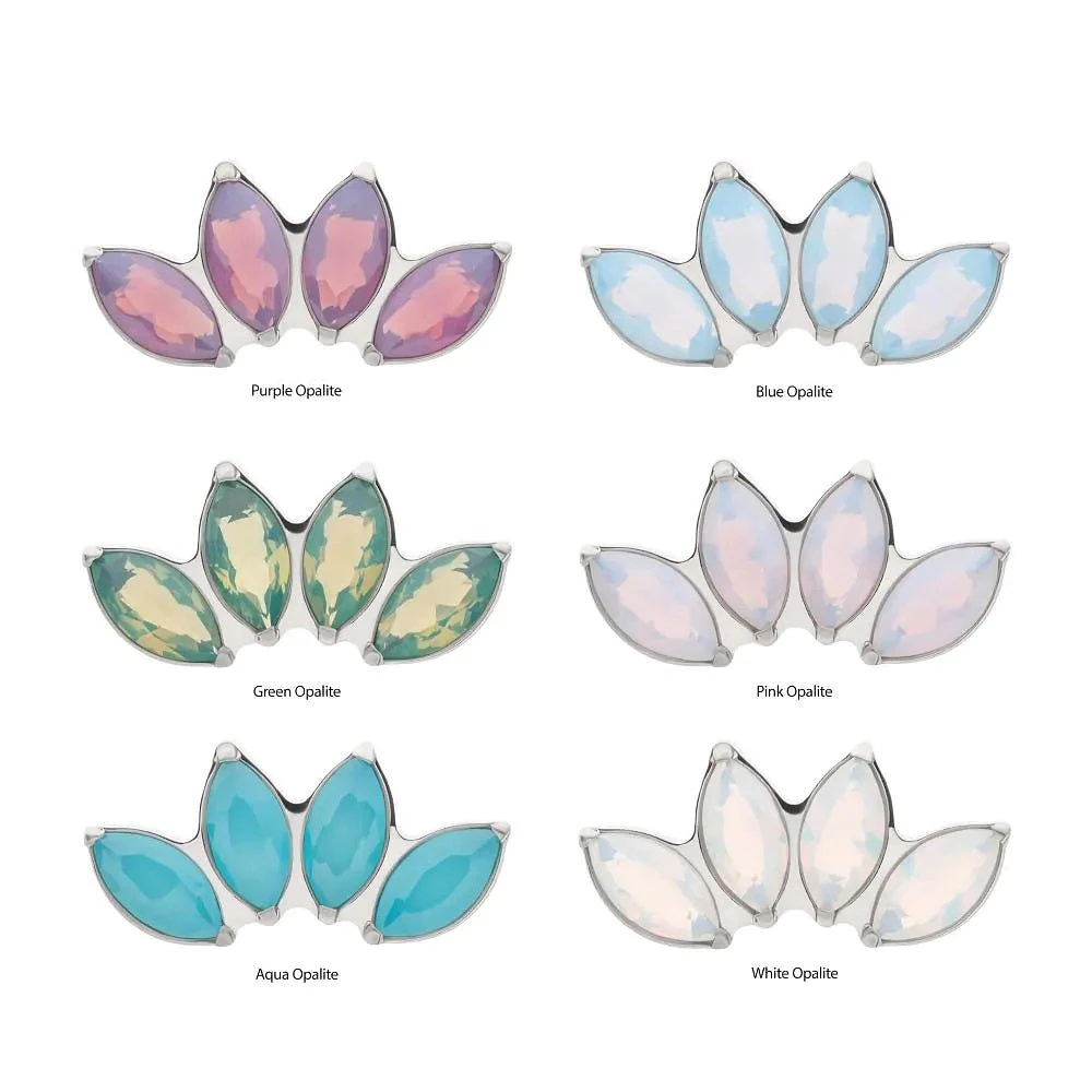 4 Marquise Opalite Cluster Threadless Top