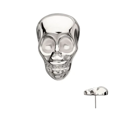 3D Skull Titanium Threadless Top