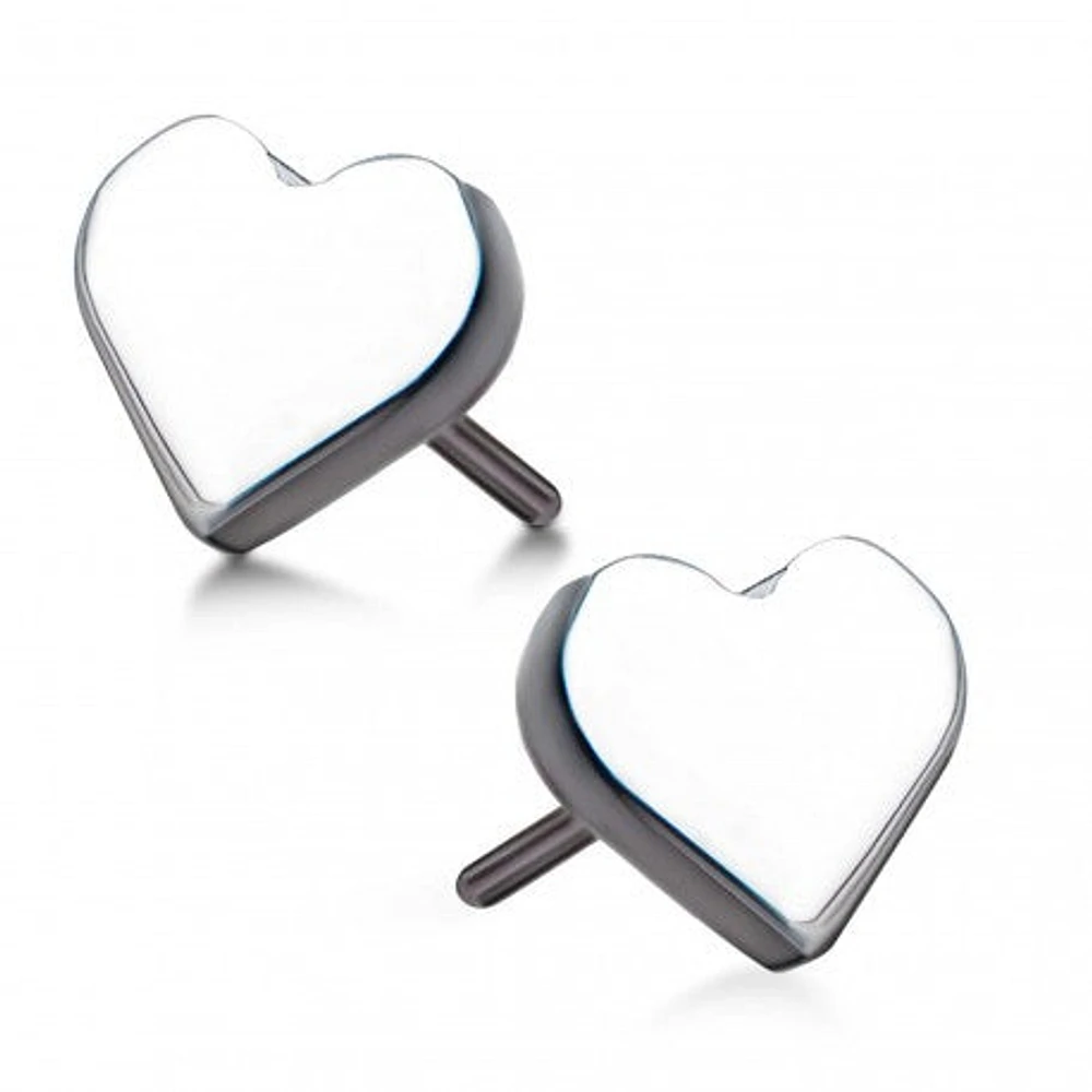 Heart Titanium Threadless Top