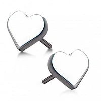 Heart Titanium Threadless Top