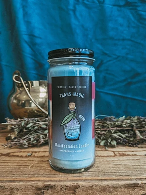 Trans Magic Manifestation Candle - Trans Flag Candle