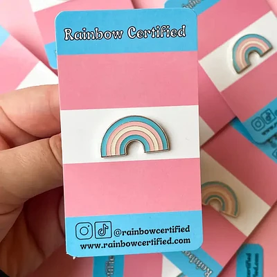 Transpride Rainbow Pin