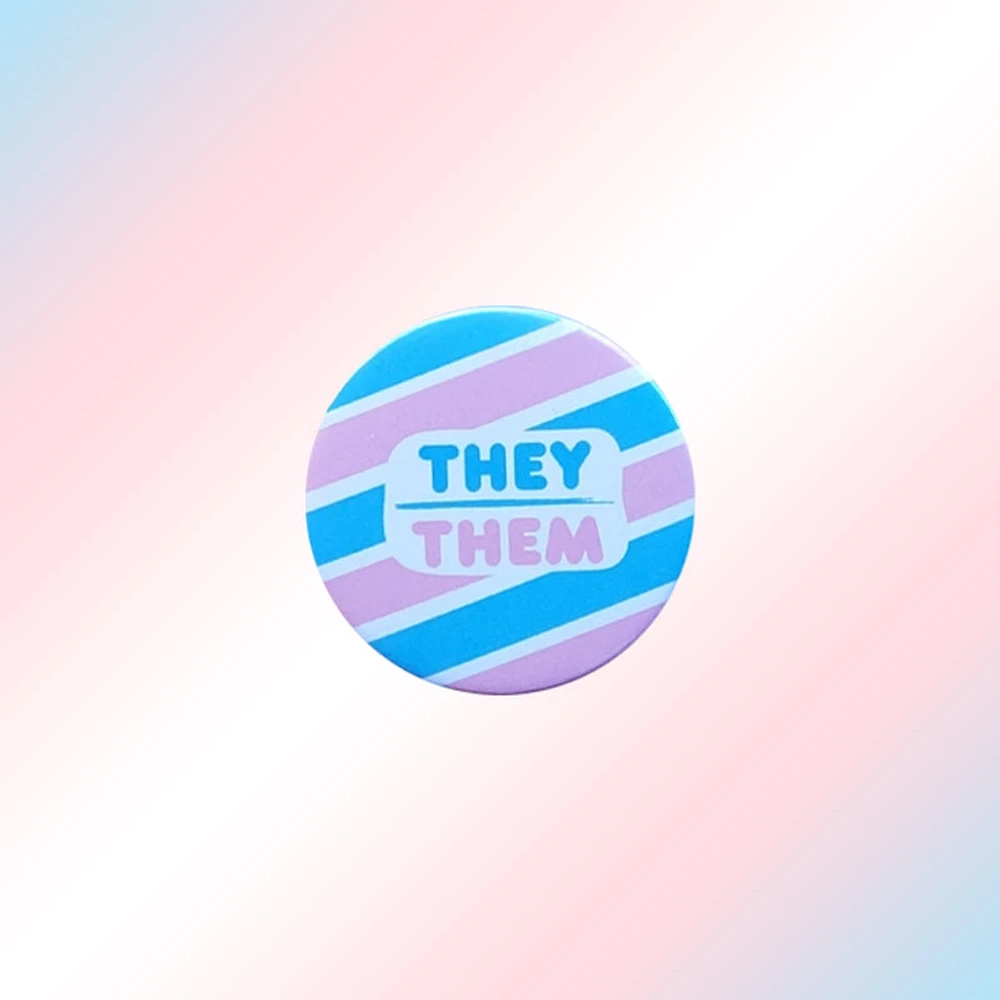 Trans They Them Pin