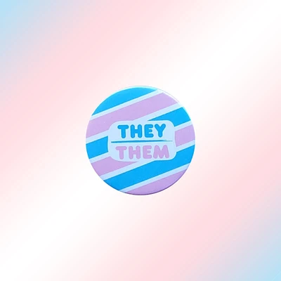 Trans They Them Pin